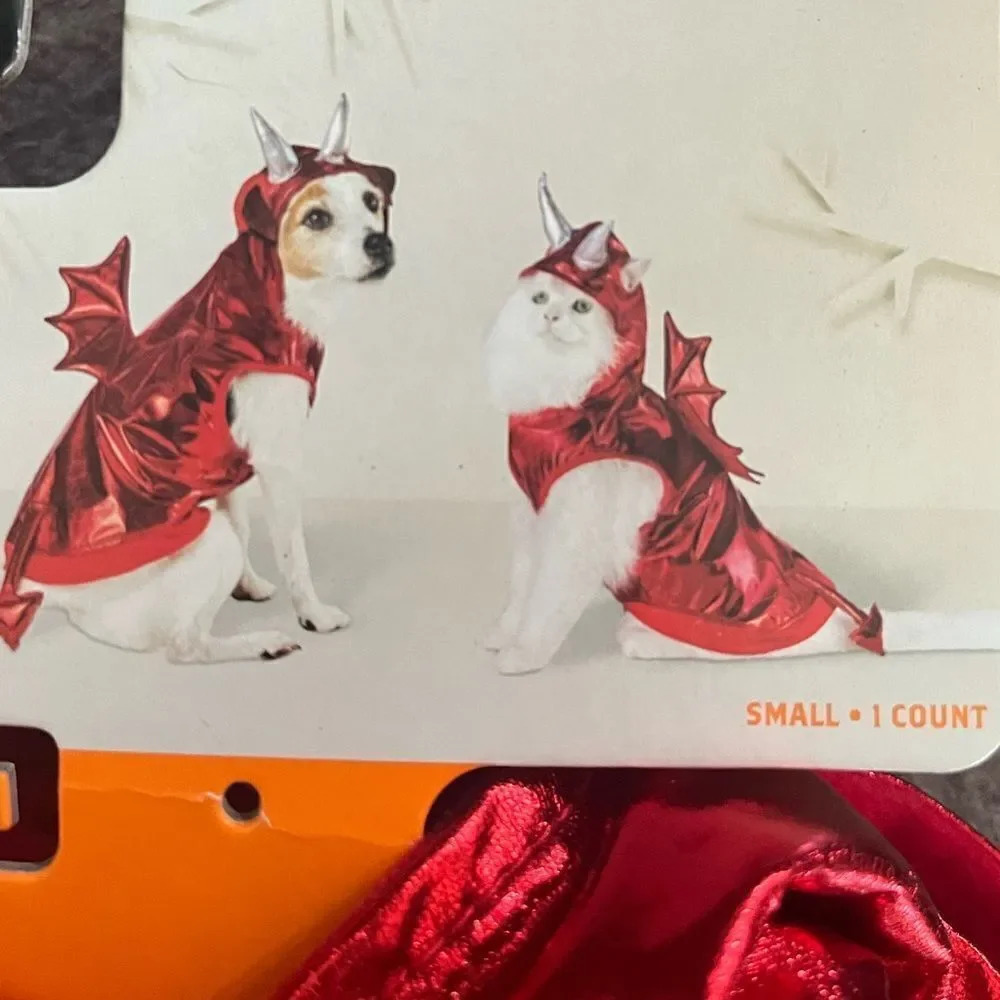 Pet Halloween costume devil cat or dog size small NEW Target seasonal animals
